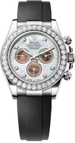 Rolex Cosmograph Daytona 40mm White Gold White MOP Diamond-Set