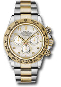 Rolex Yellow Rolesor Cosmograph Daytona 40 Watch - White Mother-Of-Pearl Arabic Dial - 116503 ma - Carbon Watch Company