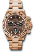Rolex Everose Gold Cosmograph Daytona 40 Watch - Chocolate and Black Index Dial - 116505 chocbki - Carbon Watch Company
