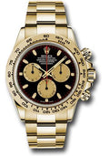 Rolex Yellow Gold Cosmograph Daytona 40 Watch - Black And Champagne Index Dial - 116508 bkchi - Carbon Watch Company