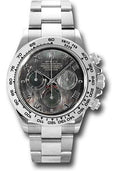 Rolex White Gold Cosmograph Daytona 40 Watch - Dark Mother-Of-Pearl Roman Dial - 116509 dkmr - Carbon Watch Company