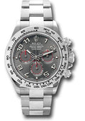 Rolex White Gold Cosmograph Daytona 40 Watch - Grey Arabic Dial - 116509 gra - Carbon Watch Company