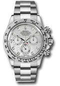 Rolex White Gold Cosmograph Daytona 40 Watch - White Mother-Of-Pearl Diamond Dial - 116509 md - Carbon Watch Company