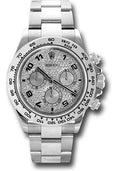 Rolex White Gold Cosmograph Daytona 40 Watch - Pave Diamond Arabic Dial - 116509 pave - Carbon Watch Company
