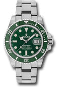 Rolex Steel Submariner Date Watch - The Hulk - Green Dial - 116610LV 2014 - Carbon Watch Company