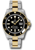 Rolex Steel and Gold Rolesor Submariner Date Watch - Black Dial - 116613 bk - Carbon Watch Company