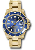Rolex Yellow Gold Submariner Date Watch - Blue Dial - 116618 bl - Carbon Watch Company