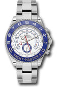 Rolex Steel Yacht-Master II 44 Watch - Matt White Dial - 116680 - Carbon Watch Company