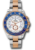 Rolex Steel Yacht-Master II 44 Watch - White Dial - 116681 - Carbon Watch Company