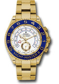 Rolex Yellow Gold Yacht-Master II 44 Watch - White Dial - 116688 - Carbon Watch Company