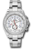 Rolex White Gold Yacht-Master II 44 Watch - White Dial - 116689 - Carbon Watch Company