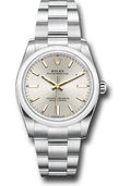 Rolex Oyster Perpetual 34 Watch - Domed Bezel - Silver Index Dial - Oyster Bracelet - 2020 Release - 124200 sio - Carbon Watch Company
