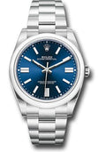 Rolex Oyster Perpetual 41 Watch - Domed Bezel - Blue Index Dial - Oyster Bracelet - 2020 Release - 124300 bluio - Carbon Watch Company