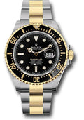 Rolex Steel and Yellow Gold Rolesor Sea-Dweller - Black Dial - Carbon Watch Company