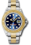 Rolex Steel and Yellow Gold Yacht-Master 40 Watch - Blue Dial - 16623 b - Carbon Watch Company