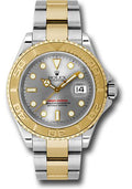 Rolex Steel and Yellow Gold Yacht-Master 40 Watch - Grey Dial - 16623 g - Carbon Watch Company