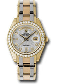 Rolex Yellow Gold Day-Date Special Edition 39 Watch - 40 Diamond Bezel - Meteorite Diamond Dial - 18948tri mtd - Carbon Watch Company