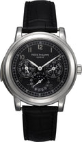 Patek Philippe Grand Complications Day-Date Annual Calendar Moon Phase Black Arabic Platinum Automatic - 42mm - 5074P-001 - Carbon Watch Company