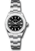 Rolex Oyster Perpetual 28 Watch - Domed Bezel - Black Index Dial - Oyster Bracelet - 2020 Release - 276200 bkio - Carbon Watch Company