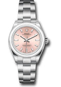 Rolex Oyster Perpetual 28 Watch - Domed Bezel - Pink Index Dial - Oyster Bracelet - 2020 Release - 276200 pio - Carbon Watch Company