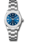 Rolex Oyster Perpetual 31 Watch - Domed Bezel - Blue Index Dial - Oyster Bracelet - 2020 Release - 277200 bluio - Carbon Watch Company