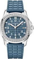 Patek Philippe Aquanaut Ladies Stainless Steel Blue Dial 35.6 - 5067A-025 - Carbon Watch Company