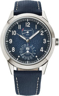 Patek Philippe Calatrava 41mm White Gold Blue Dial Calfskin Strap - 5328G-001 - 2025 - Carbon Watch Company