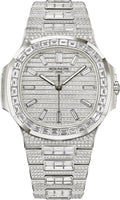 Patek Philippe Nautilus White Gold Full Diamond 41mm - 5811/1460G-001 - 2025 - Carbon Watch Company