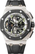Audemars Piguet Royal Oak Offshore Tourbillon Chronograph 44mm Silver Skeleton Arabic Titanium Rubber | 26387IO.OO.D002CA.01 - Carbon Watch Company
