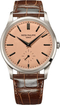 Patek Philippe Calatrava Platinum 38mm Platinum Manual Winding Salmon Dial - 6196P-001 - 2025 - Carbon Watch Company