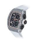 Richard Mille Lifestyle Flyback Chronograph White Gold & Snow Set Diamonds RM 72-01 - BRAND NEW - Carbon Watch Company
