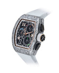 Richard Mille Lifestyle Flyback Chronograph White Gold Full Baguette Set Diamonds RM 72-01 - BRAND NEW - Carbon Watch Company