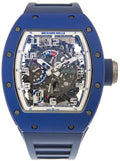 Richard Mille Blue Ceramic Openworked Dial 50mm - RM030 - Carbon Watch Company