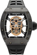Richard Mille Skull Tourbillon Black Ceramic TZP Rose Skull Limited 30 Pieces | RM52-01 - Carbon Watch Company