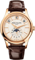 Patek Philippe Complications Annual Calendar Moon Phases Rose Gold White Dial | 5205R-001 - Carbon Watch Company