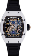 Richard Mille Chronograph Manual Winding Tourbillon ATZ Ceramic White 48mm Openworked Dial | RM17-02 (2) - Carbon Watch Company