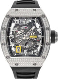 Richard Mille White Gold Diamond Bezel Skeleton Dial 50mm | RM030 (2) - Carbon Watch Company