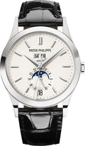 Patek Philippe Complications Annual Calendar Moon Phases White Gold Silver Opaline Dial | 5396G-011 - Carbon Watch Company