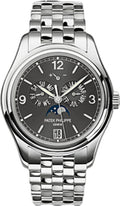 Patek Philippe Complications Annual Calendar Moon Phases Date White Gold Slate Grey Dial | 5146/1G-010 - Carbon Watch Company