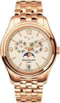 Patek Philippe Complications Annual Calendar Moon Phases Date Rose Gold Cream Dial | 5146/1R-001 - Carbon Watch Company