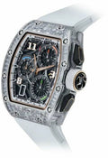 Richard Mille Lifestyle Flyback Chronograph White Gold Full Baguette Set Diamonds | RM72-01 (9) - Carbon Watch Company
