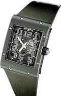Richard Mille Automatic Winding Extra Flat Titalyt Titanium Green Leather Strap | RM016 (3) - Carbon Watch Company