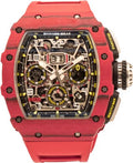 Richard Mille Chronograph Flyback Chronograph Red Quartz 50mm Openworked Dial | RM11-03 (3) - Carbon Watch Company