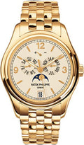 Patek Philippe Complications Annual Calendar Moon Phases Date Yellow Gold Cream Dial | 5146/1J-001 - Carbon Watch Company