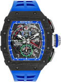Richard Mille Roberto Mancini Automatic Flyback 50mm Openworked Dial | RM11-04 - Carbon Watch Company