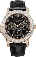 Patek Philippe Grand Complications Day-Date Annual Calendar Moon Phase 42mm Black Index Rose Gold Diamond Set Automatic | 5073R-001 - Carbon Watch Company