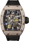Richard Mille Automatic Winding with Declutchable Rotor Rose Gold Diamond Bezel | RM030 (5) - Carbon Watch Company