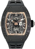 Richard Mille Limited Edition Asia Carbon Dual Time Tourbillon 48mm Openworked Dial | RM22 - Carbon Watch Company
