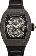 Richard Mille Chronograph Tourbillon Black Carbon 48mm Openworked Dial | RM17-01 (4) - Carbon Watch Company