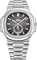 Patek Philippe Nautilus Annual Calendar Moon Phases Stainless Steel Grey Dial | 5726/1A-001 - Carbon Watch Company